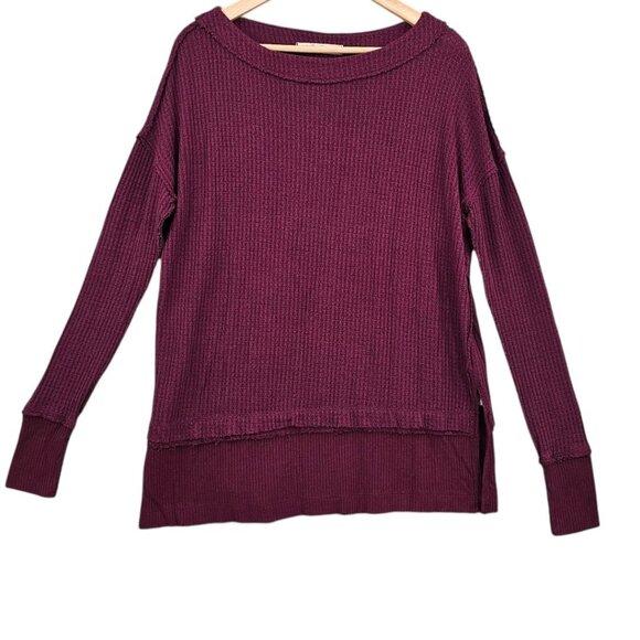 Free People Women XS Oversized North Shore Thermal Tunic Top‎ - Picture 2 of 11